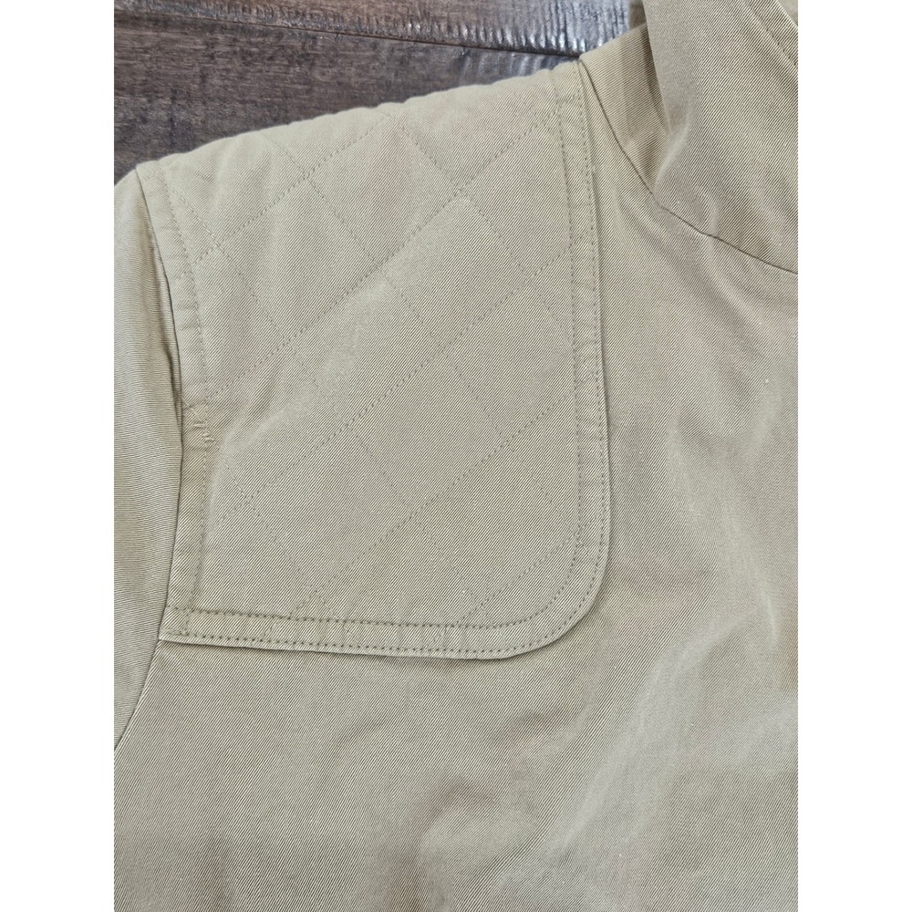 VTG Lauren Ralph Lauren Tan Field Jacket Quilted Shooting Patch Safari Utility - Picture 7 of 16